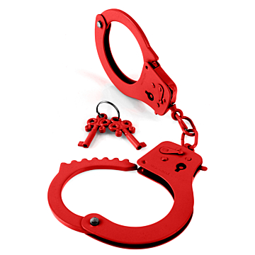 Metal Handcuffs Red