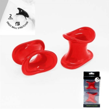 TPR Ergo Ball Stretcher (2x) Red