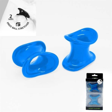 Ergo Ball Stretcher Cock Ring (2x) Blue - Sport Fucker - Testicles