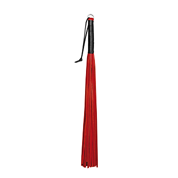 Leather Whip Red 24 straps