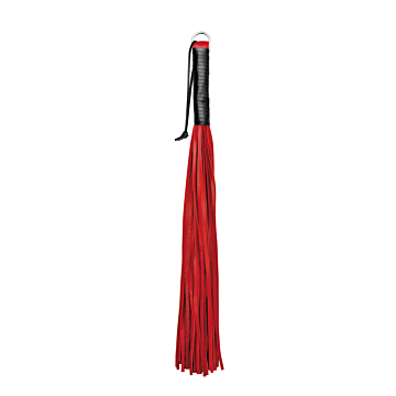 Leather Whip Red 48 straps