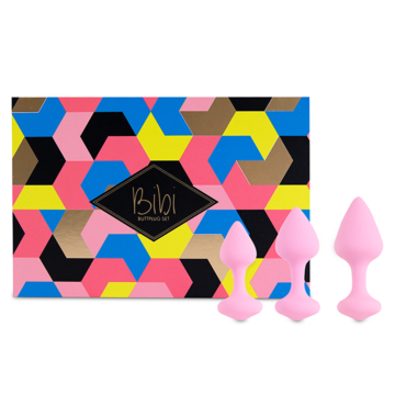 FeelzToys - Bibi Butt Plug Set 3 pcs Pink