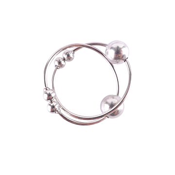 FF SILVER NIPPLE BULL RINGS