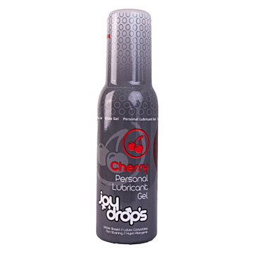 Cherry Personal Water-Based Lubricant Gel (100ml) - Joydrops - Latex Compatible