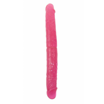 Double Heads Dildo Pink - Baile - Realistic Surface - Veins