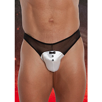 SoftLine Men's White Thong