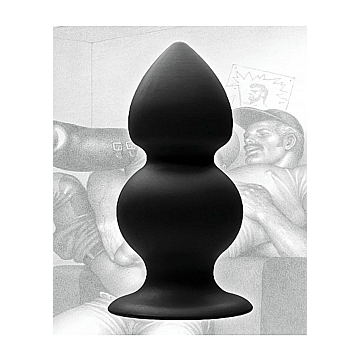 Weighted Silicone Anal Plug-Black