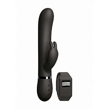 Remote Control Kegel Rabbit Vibrator (Black) - Sexercise - Medical Silicone