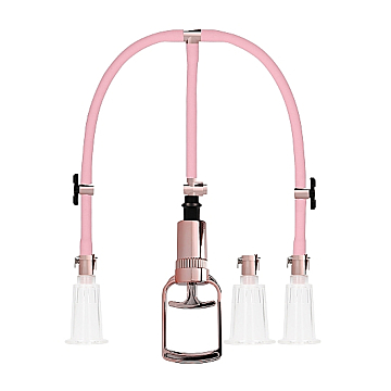 Clitoral & Nipple Pump Set Large - Rose Gold