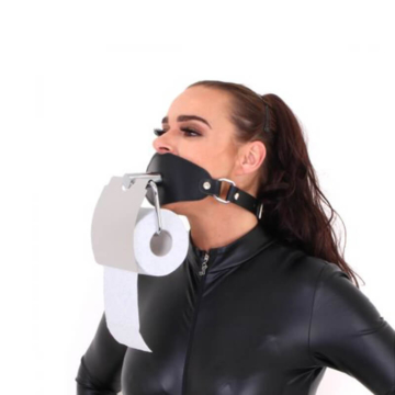 Ball Gag Toilet Roll Holder
