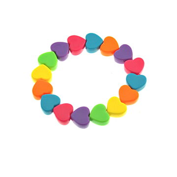 Multicolour Heart Bracelet - Perfect for Any Outfit!