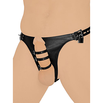 XR Strict Leather Harness: Penile Power Trio