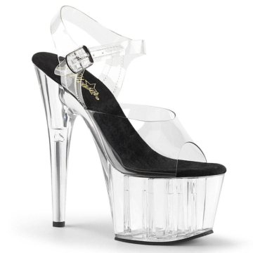 Pleaser Platform Adore-708 - Clear