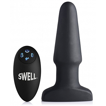 10X Inflatable + Vibrating Silicone Anal Plug