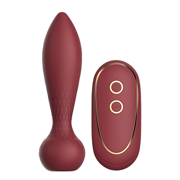 Anal Plug Romy Romance Remote Control 10 Vibration Modes Red Silicone