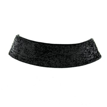 Black Glitter Feel Choker by Kinksters