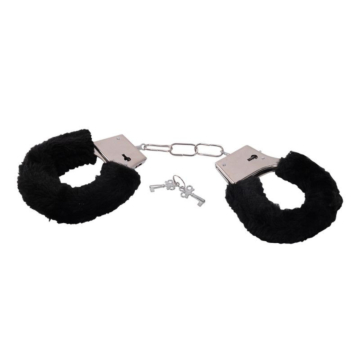 Toyz4Lovers Black Faux Fur Handcuffs