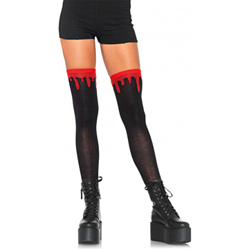 Blood-Red Knee Socks by Leg Avenue