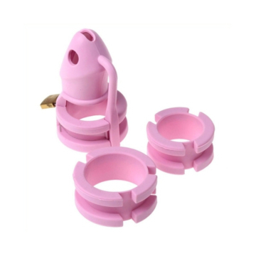 Birdlocked Silicone Chastity Cage 11 x 3.2 cm Pink
