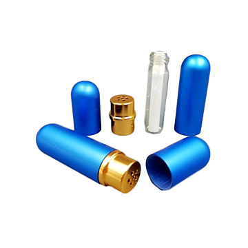 Blue Aluminium Popper Inhaler