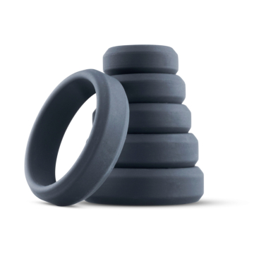 Boner's Gray Silicone Rings