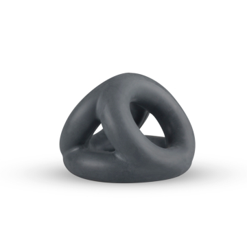 Boners Silicone Triple Cockring - Gray