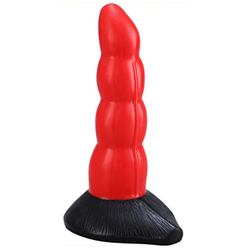 Ripped Monster Cater Silicone Dildo 17 x 5cm - Red