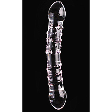 Kinksters Transparent Double-Head Glass Dildo