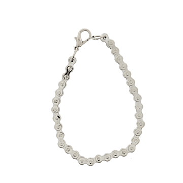 Silver Bicycle Chain Bracelet