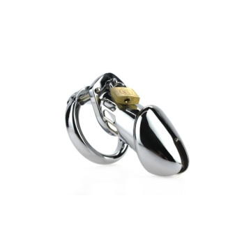 Steel Padlock Chastity Cage
