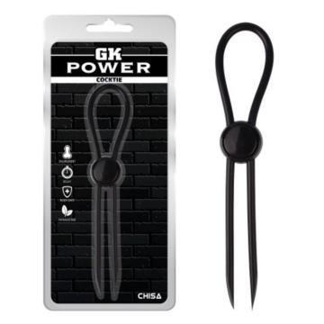 GK Power Cocktie Adjustable Cock Ring (Black) - Toyz4lovers