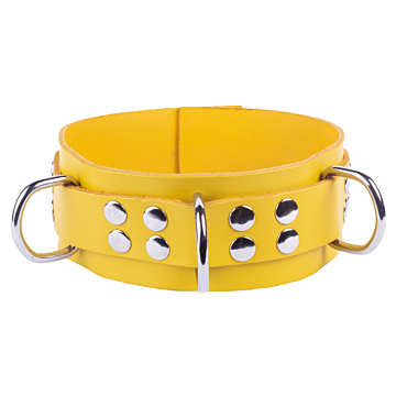 Ultra Yellow Leather Necklace