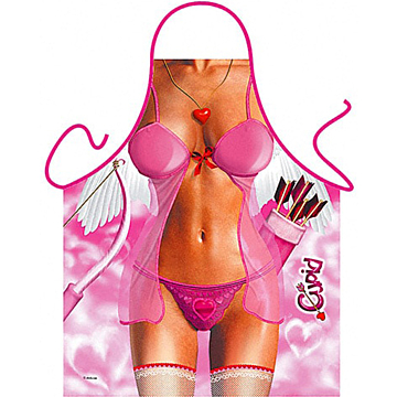 Cupido Pink Apron by Kinksters