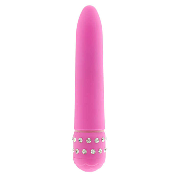 Classic Vibrator Diamond Superbe (Pink) - Toy Joy - Little Diamonds