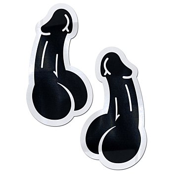 Black Dick Nipple Pasties 