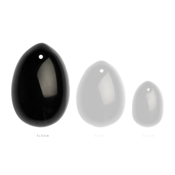 La Gemmes Yoni Vaginal Egg Large - Black Obsidian