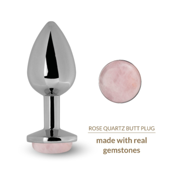 La Gemmes Rose Quartz Butt Plug - Healing Energetic Gemstone
