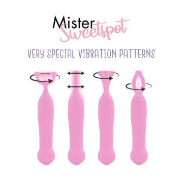 Δονητής κλειτορίδας ροζ Feelztoys Mister Sweetspot