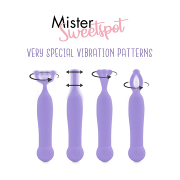 Δονητής κλειτορίδας μωβ Feelztoys Mister Sweetspot