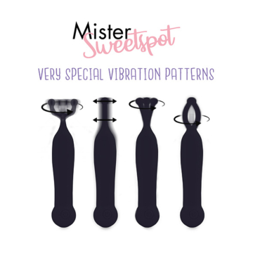 Δονητής κλειτορίδας μαύρος Feelztoys Mister Sweetspot