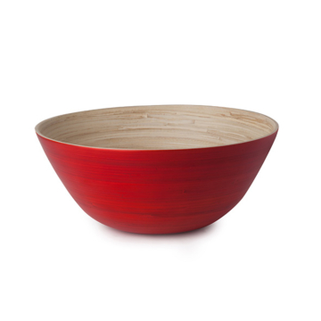 Nuru Bamboo Bowl - Red