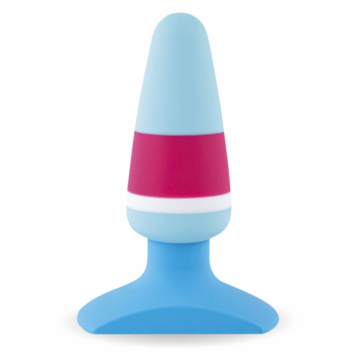 Waterproof - Plugz Silicone Butt Plug Nr. 1 (Blue/Purple) - Feelztoys