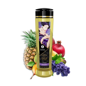 Shunga Erotic Massage Sexual Gel 240 ml - Exotic Fruits - Organic Sensual Oil