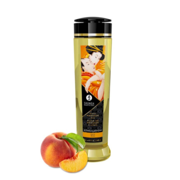 Shunga Erotic Massage Sexual Gel 240 ml - Peach - Organic Sensual Oil