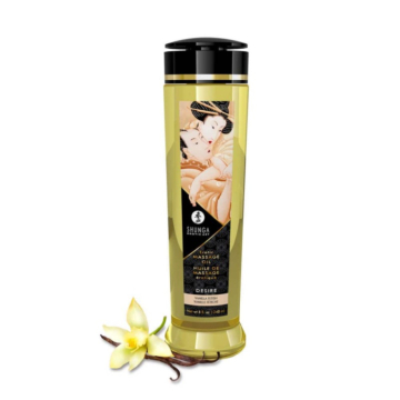 Shunga Erotic Massage Sexual Gel 240 ml - Vanilla - Organic Sensual Oil