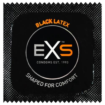 EXS Black Latex Condom - Ultimate Protection