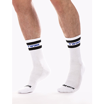 Barcode Berlin White Fetish Half Socks.