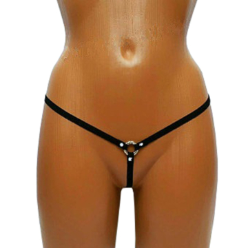 Kinksters Black Vegan Thong.