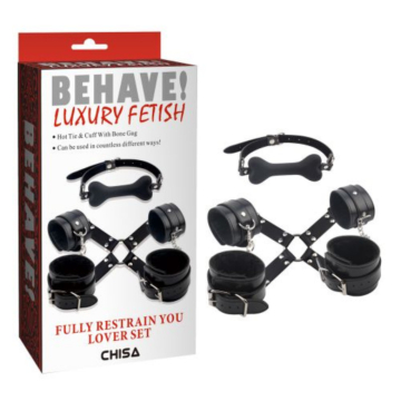 Chisa Novelties Behave! Luxury Fetish Fully Restrain You Black
