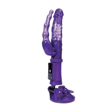 A-TOYS Anal-vaginal vibrator on the suction cup purple 22 cm